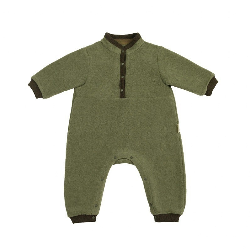 Dječji kombinezon za bebe, 100% pamuk, dugi rukavi, skriveni gumbi, unisex, proljeće-jesen-zima