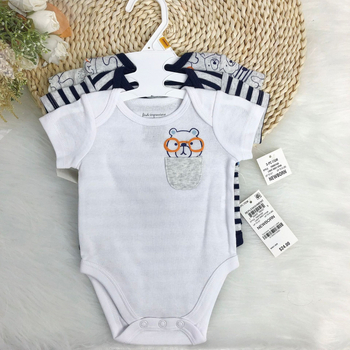 Overálok és romperok, rövid ujjú, 100% pamut, pull-over, uniszex, 1-3 éveseknek, nyár