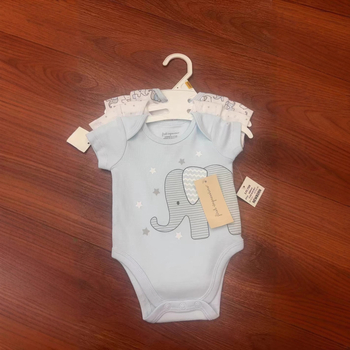 Overálok és romperok, rövid ujjú, 100% pamut, pull-over, uniszex, 1-3 éveseknek, nyár