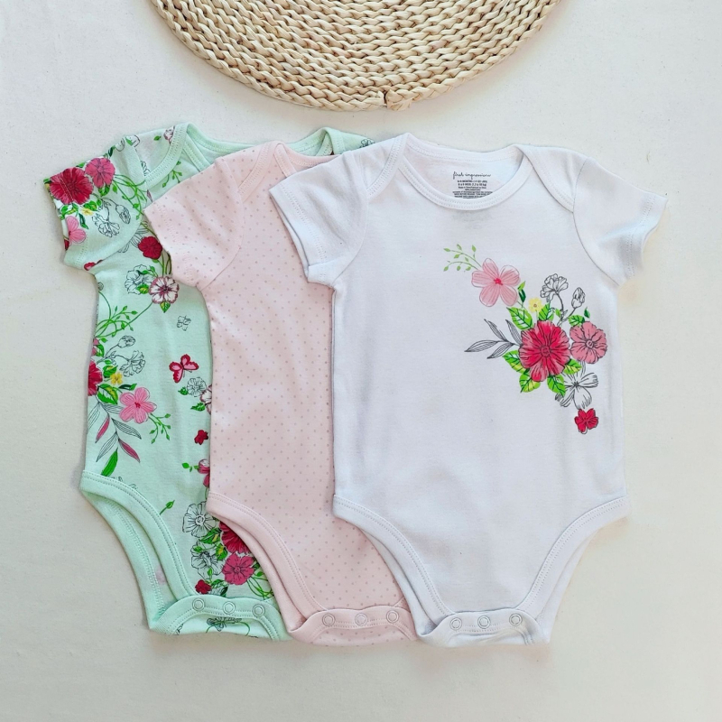 Overálok és romperok, rövid ujjú, 100% pamut, pull-over, uniszex, 1-3 éveseknek, nyár