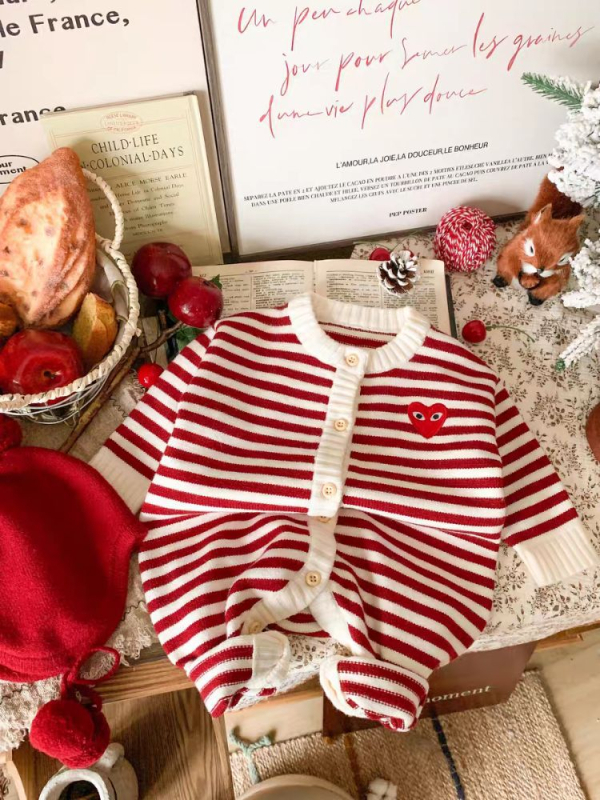 Jesenski pamučni kombinezon za bebe, dugi rukavi, unisex
