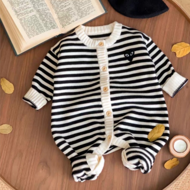 Jesenski pamučni kombinezon za bebe, dugi rukavi, unisex