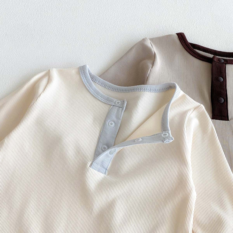 Bebin romper u korejskom stilu s odvojivom kapuljom, dugi rukavi, proljeće–jesen, materijal 46% rayon, 46% pamuk, 8% spandeks