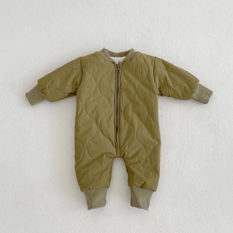 Bebin jumpsuit s flisom, zatvaranje na zip, zimski model, dugi rukavi