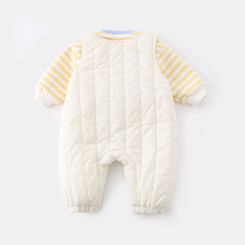 Zimski kombinezon za dojenče i malu djecu, dugi rukavi, unisex, gornji materijal 95% pamuk/5% elastan, donji 95% poliester/5% elastan, cartoon stil