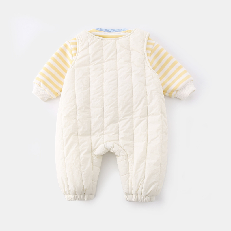 Zimski kombinezon za dojenče i malu djecu, dugi rukavi, unisex, gornji materijal 95% pamuk/5% elastan, donji 95% poliester/5% elastan, cartoon stil