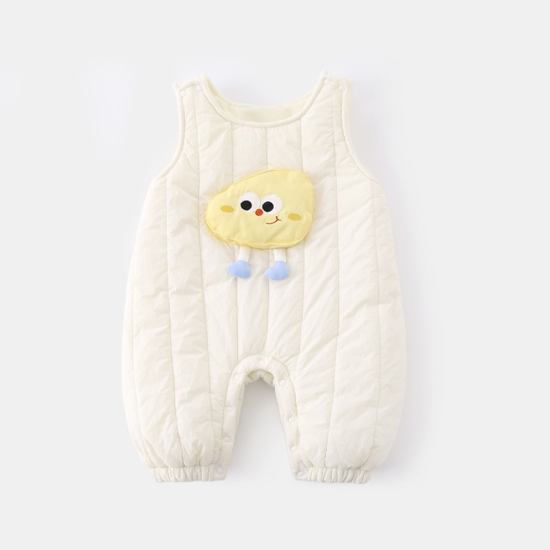 Zimski kombinezon za dojenče i malu djecu, dugi rukavi, unisex, gornji materijal 95% pamuk/5% elastan, donji 95% poliester/5% elastan, cartoon stil