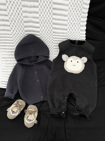 Korejskog stila zimski fleecani overalo za bebe i djecu 1–3 godine, unisex, poliester 90%, skriveno kopčanje