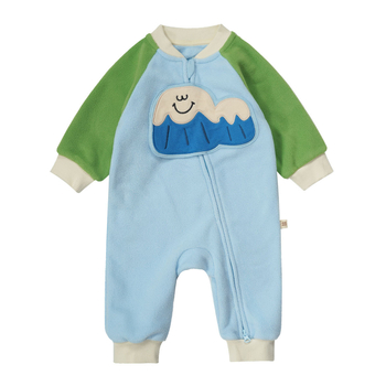 BBQB dječji kombinezon s flisom, debeli zimski, unisex, dugi rukavi, zatvarač