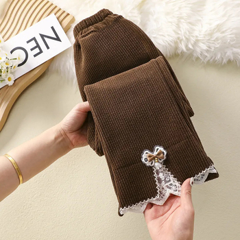 Pantaloni corduroy pentru copii, stil coreean, bumbac peste 95%, pentru vârsta 3–8 ani, primăvară și toamnă