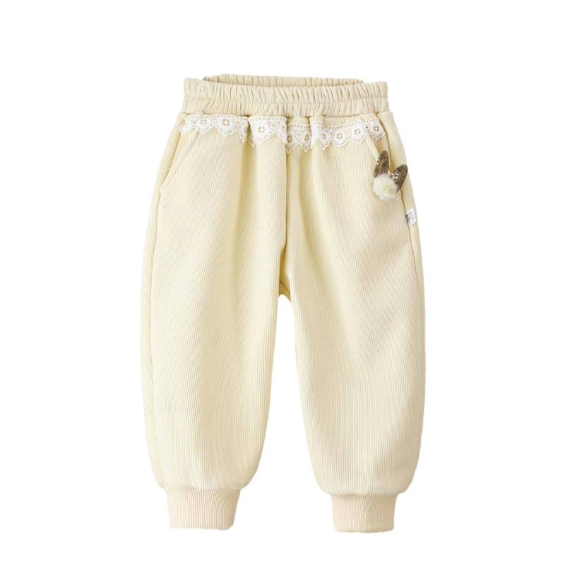 Dječje hlače od corduroya, casual stil, srednje visoki struk, poliester 95%