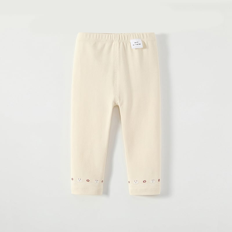 Colanți pentru fetițe, stil coreean, 96% bumbac, talie medie, finisaj moale, pentru sugari și copii mici