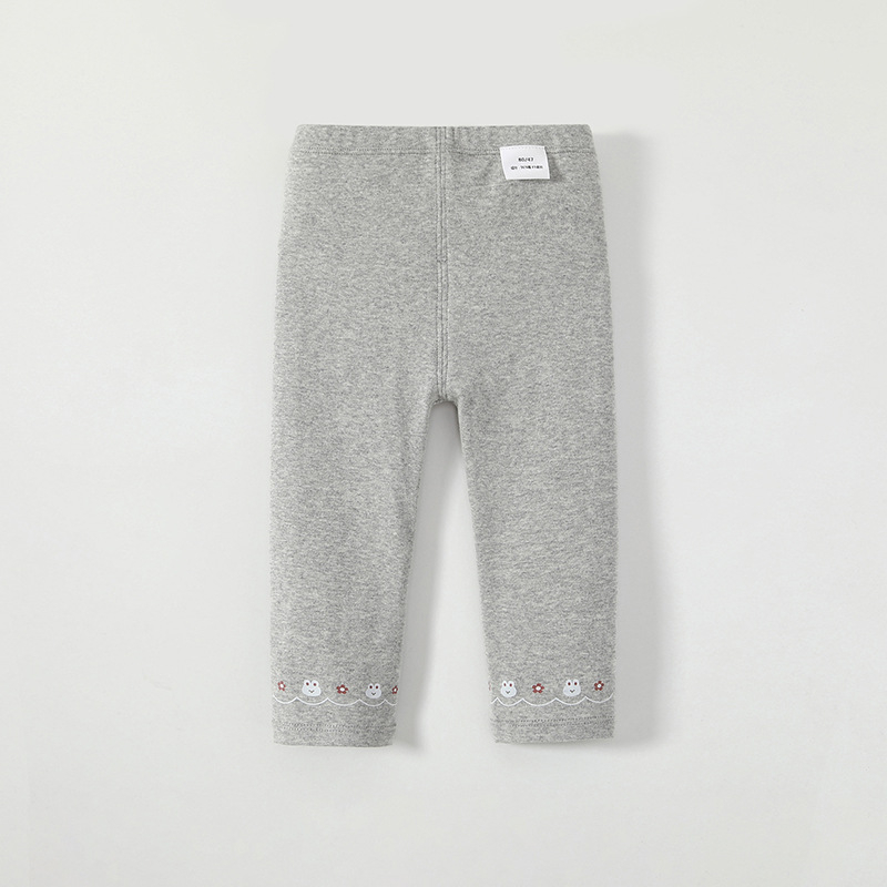 Colanți pentru fetițe, stil coreean, 96% bumbac, talie medie, finisaj moale, pentru sugari și copii mici