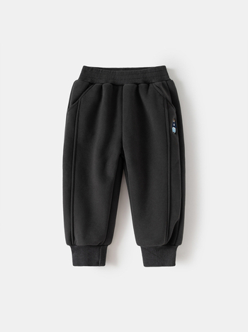 Pantaloni trening pentru băieți groși, toamnă/iarnă 2025, amestec de bumbac, 55% bumbac, talie medie, imprimeu Cartoon