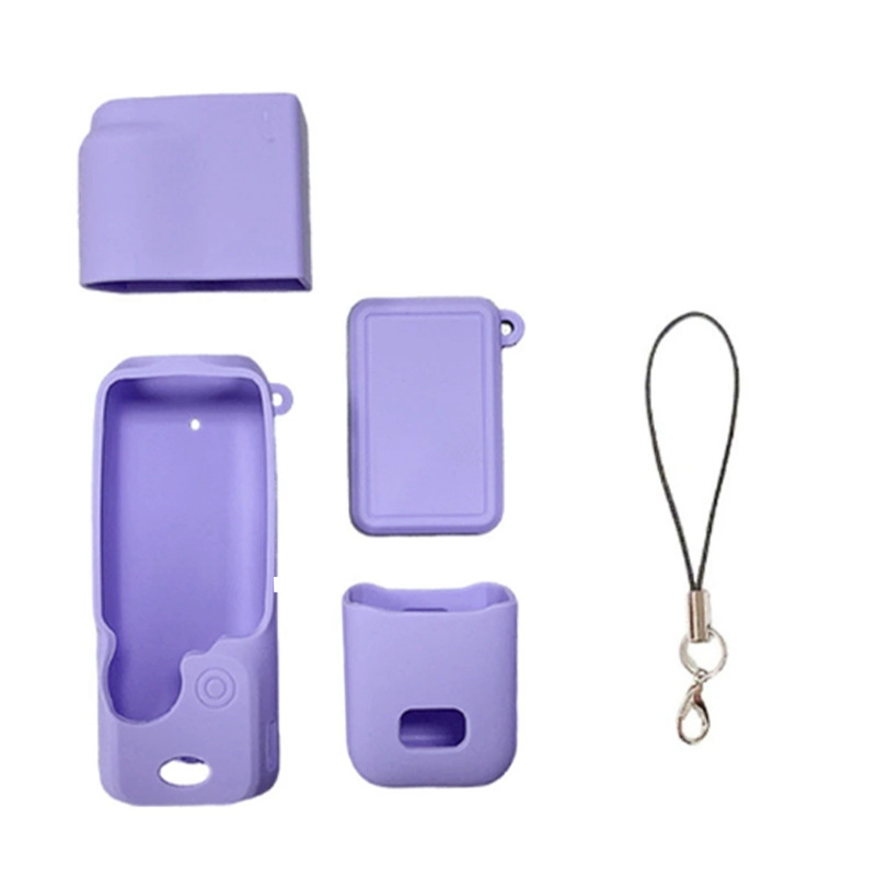 DJI Osmo Pocket3 silikona aizsargkaste (ūdensizturīga, putekļu izturīga un skrāpējumu izturīga; pārtikas kvalitātes silikons; saderīga ar Osmo Pocket3; svars 51 g)