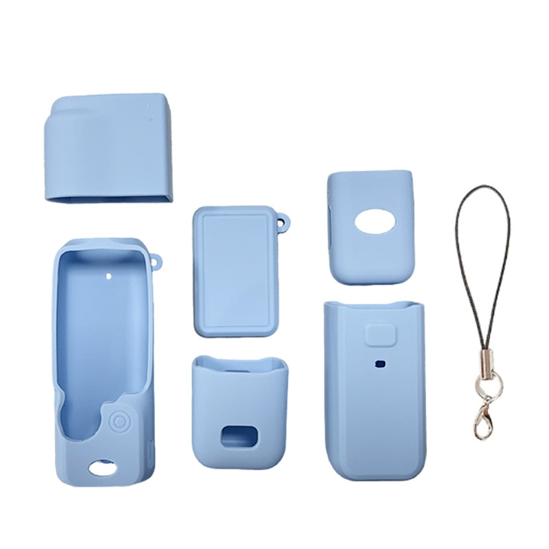 DJI Osmo Pocket3 silikona aizsargkorpuss – ūdensizturīgs, putekļizturīgs, skrāpējumu izturīgs, materiāls: silikons, saderīgs ar Osmo Pocket3