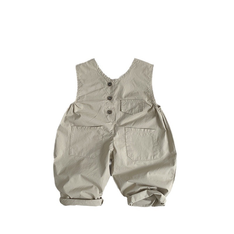 Dječje hlače sa trakerima u korejskom stilu, 100% pamuk, srednji pojas, uzrast 3–8 godina, ljeto