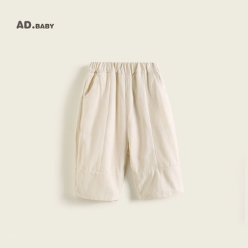 Dječje hlače, korejskog stila, svakodnevne hlače, 90% pamuk, mekana tkanina, visok struk, elastični pojas, unisex, jednobojne