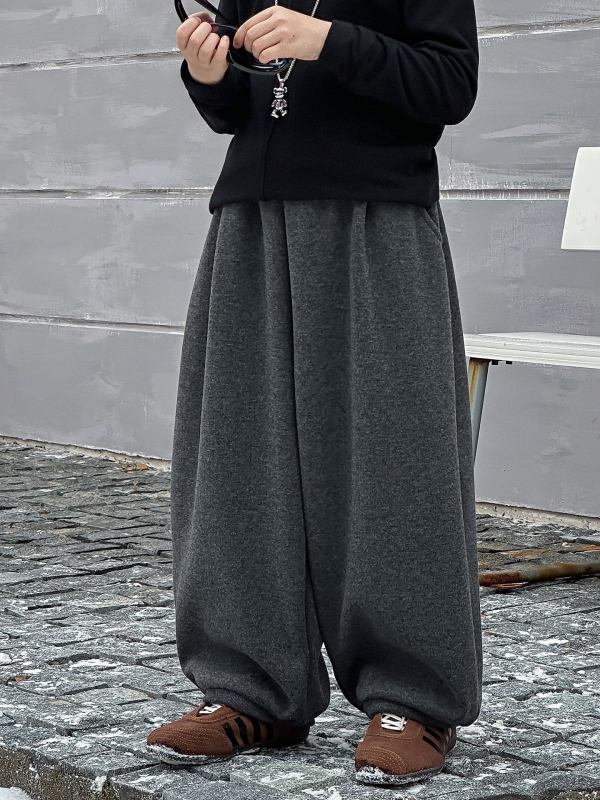 Pantaloni casual pentru băieți, versiune coreeană, material din amestec de bumbac, 12% rayon / 84% polyester / 4% spandex, vârsta 3–8 ani