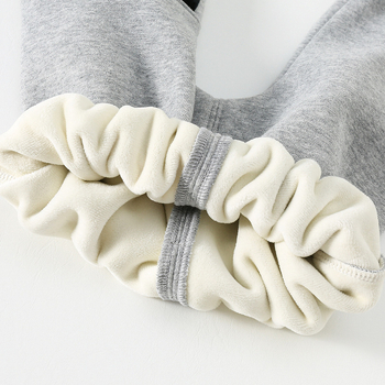 Pantaloni pentru copii din bumbac-poliester, textură periată, talie medie, model animale/desene animate