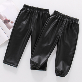 Dječje hlače od umjetne kože s flis podstavom, vodootporne i tople zimi, unisex, za djecu 3-8 godina.