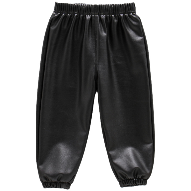 Dječje hlače od umjetne kože s flis podstavom, vodootporne i tople zimi, unisex, za djecu 3-8 godina.