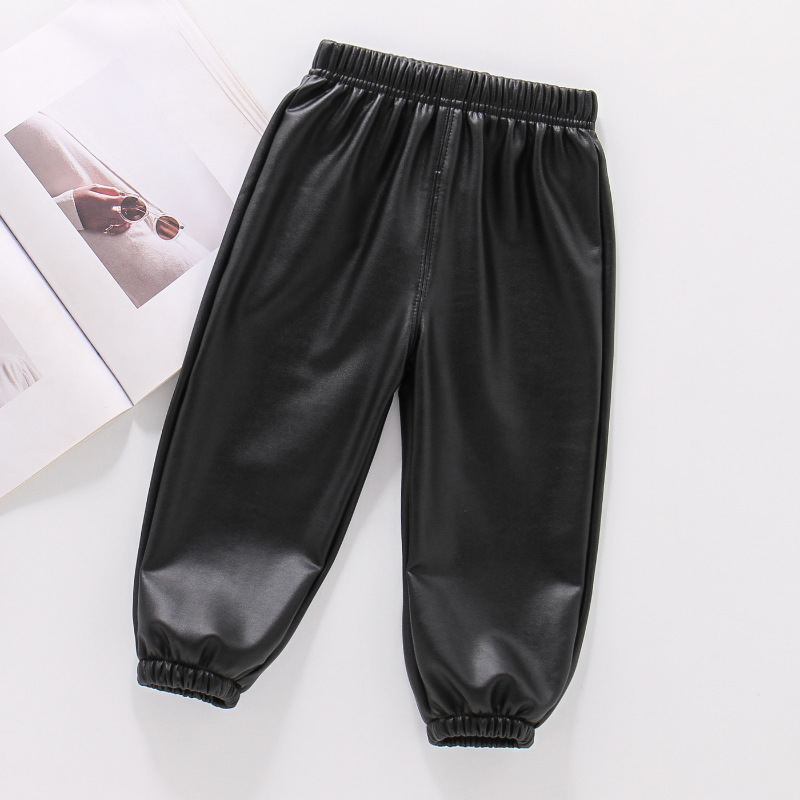 Dječje hlače od umjetne kože s flis podstavom, vodootporne i tople zimi, unisex, za djecu 3-8 godina.