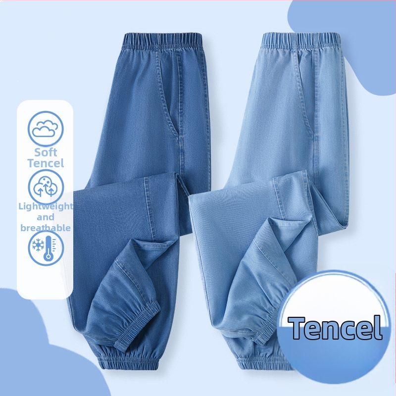 Unisex voľné lantern nohavice z polyesteru, dĺžka 3/4, pre deti 3–8 rokov (100–140 cm)