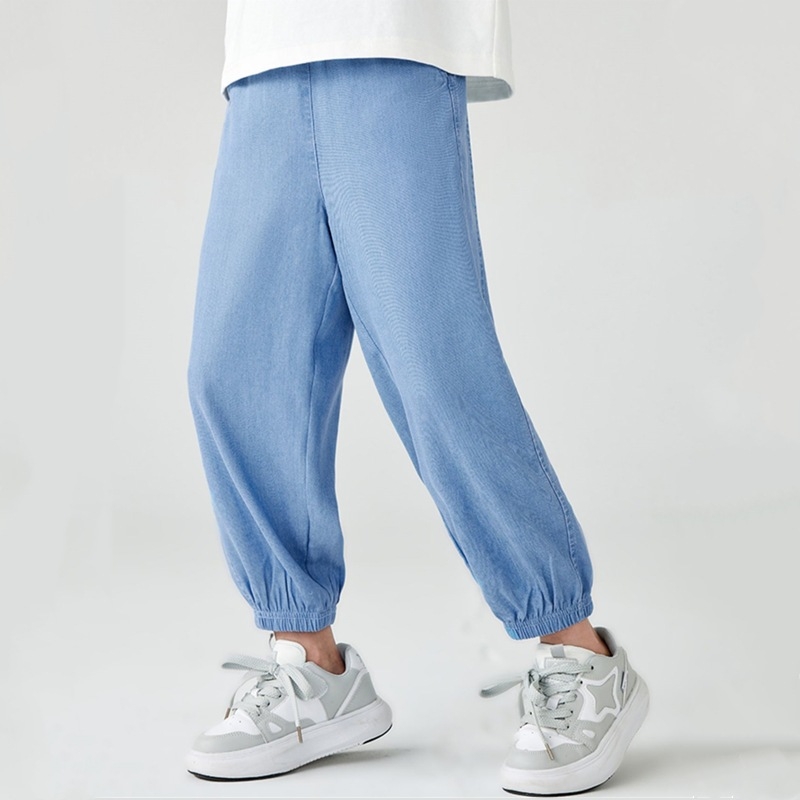 Unisex casual lantern pants, πολυεστέρας, μήκος 3/4, για παιδιά 3–8 ετών (100–140 cm)