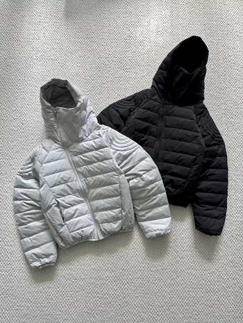 Ανδρικό χειμερινό μπουφάν με κουκούλα και φερμουάρ, άνετη γραμμή, πολυεστερικός γέμισμα