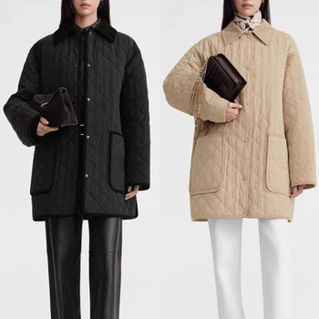 Geacă căptușită cu bumbac — țesătură poliester; umplutură poliester-bumbac; mâneci lungi; rever