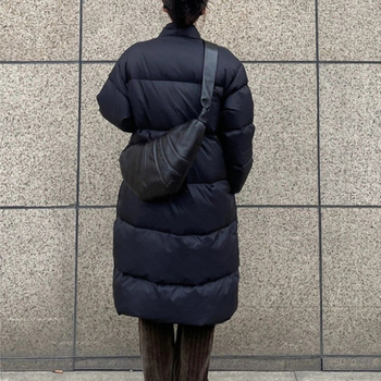 Ženski srednje dug kaput s punom od svile i pamuka; Chenille tkanina; glavni materijal: Spandex + PU; korejski stil; slobodan kroj