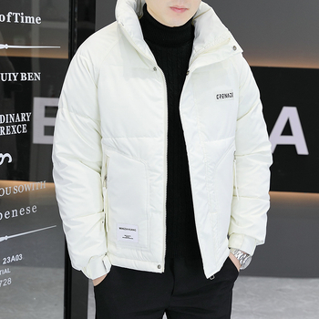 Ανδρικό παλτό από βαμβάκι με επένδυση φλίς, κουκούλα, φερμουάρ μπροστά, σταθερός γιακά, γέμισμα από συμπιεσμένο βαμβάκι