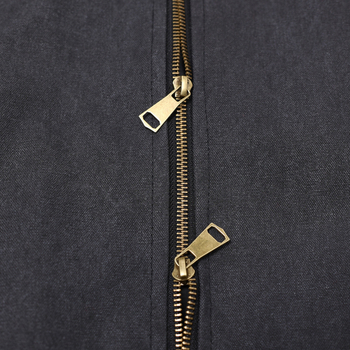 Μπουφάν bomber από βαμβάκι με κεντημένο γράμμα, κουκούλα, αποσπώμενος γούνινος γιακάς, φερμουάρ μπροστά, χειμερινό μήκος μεσαίου