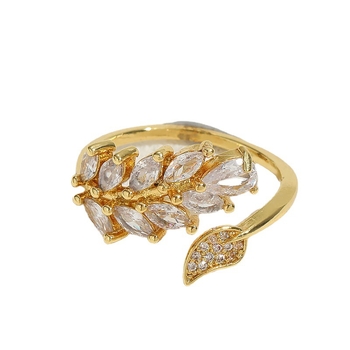 Inel cu stea și lună geometrică din zirconiu, stil Ins, placat cu cupru și aur real 14K, True Love Infinity