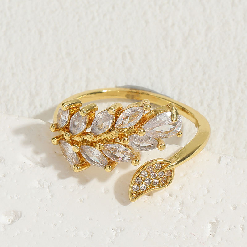 Inel cu stea și lună geometrică din zirconiu, stil Ins, placat cu cupru și aur real 14K, True Love Infinity