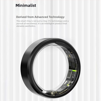 Inel inteligent SR01 cu monitorizare ritm cardiac, oxigen în sânge și somn, rezistent la apă, baterie de 20 mAh