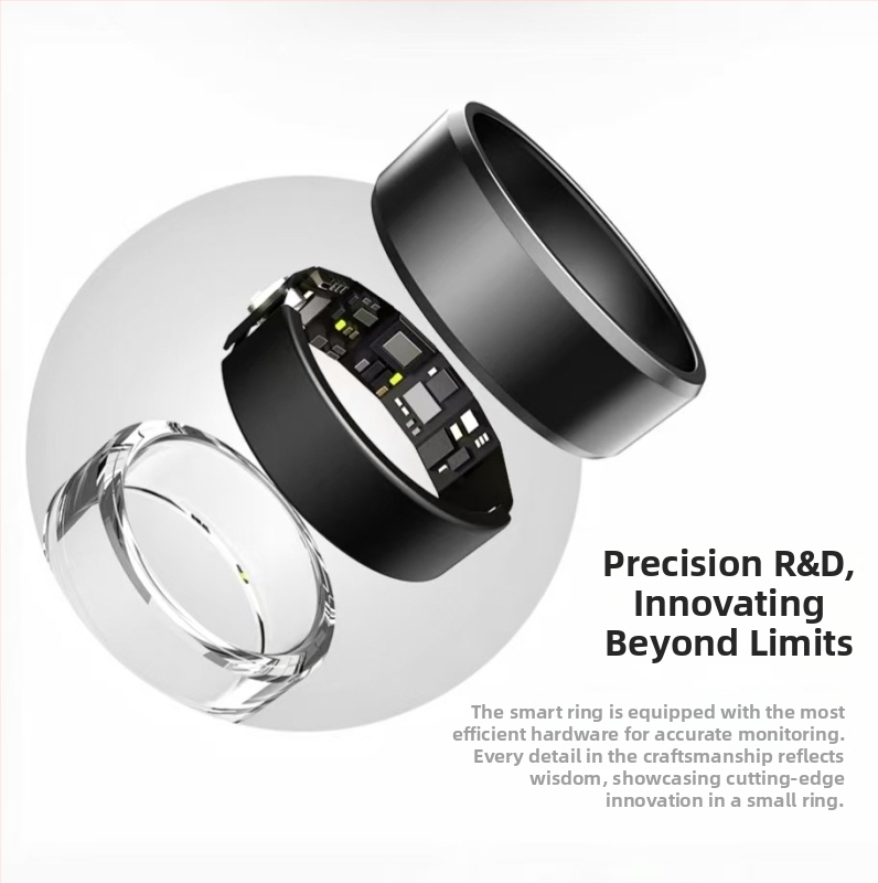 Nutikas sõrmus SR01 südame löögisageduse, vere hapnikutaseme ja une jälgimisega, veekindel, 20 mAh aku