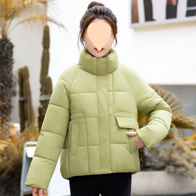 Palton lung din bumbac pentru femei, cu umplutură din bumbac-mătase, guler halter, mâneci zburătoare