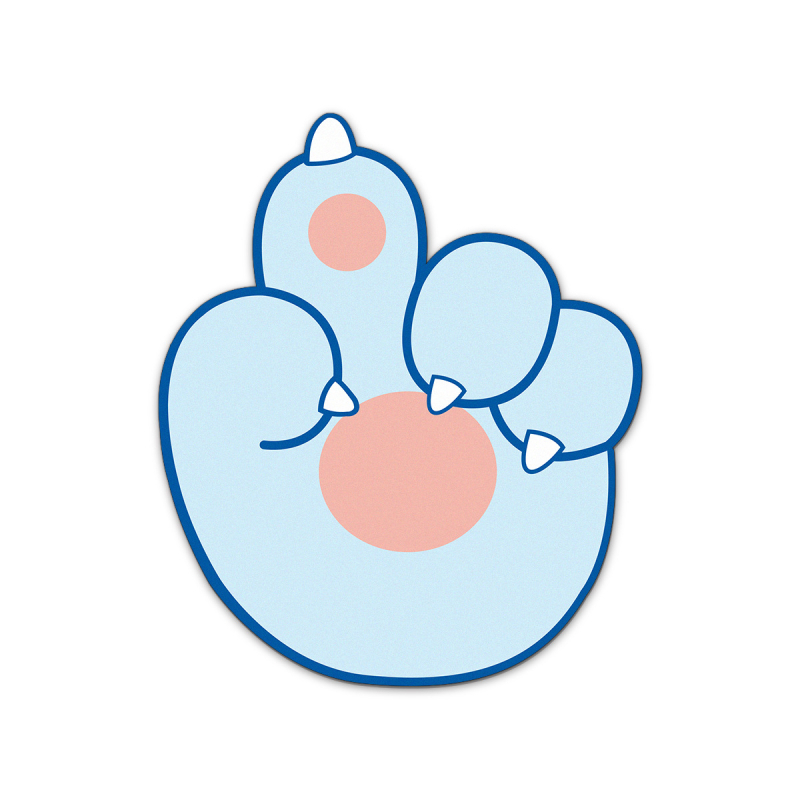 Pad de mouse Claw Alien – mic pad, din rășină, anti-alunecare, turnare prin injecție, logo imprimat