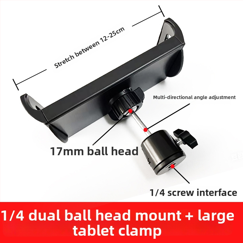 Clipuri dual pentru telefon și tabletă - adaptor pentru trepied pentru streaming live (Material: plastic; Aplicație: trepied pentru streaming în direct; Stil: General; Tip: Alt)