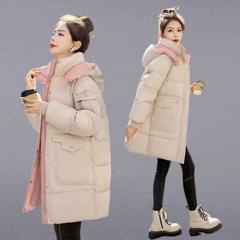 Palton damă cu umplutură din bumbac, țesătură chenille, bază din spandex, guler polo, lungime ultra-scurtă (≤40 cm)