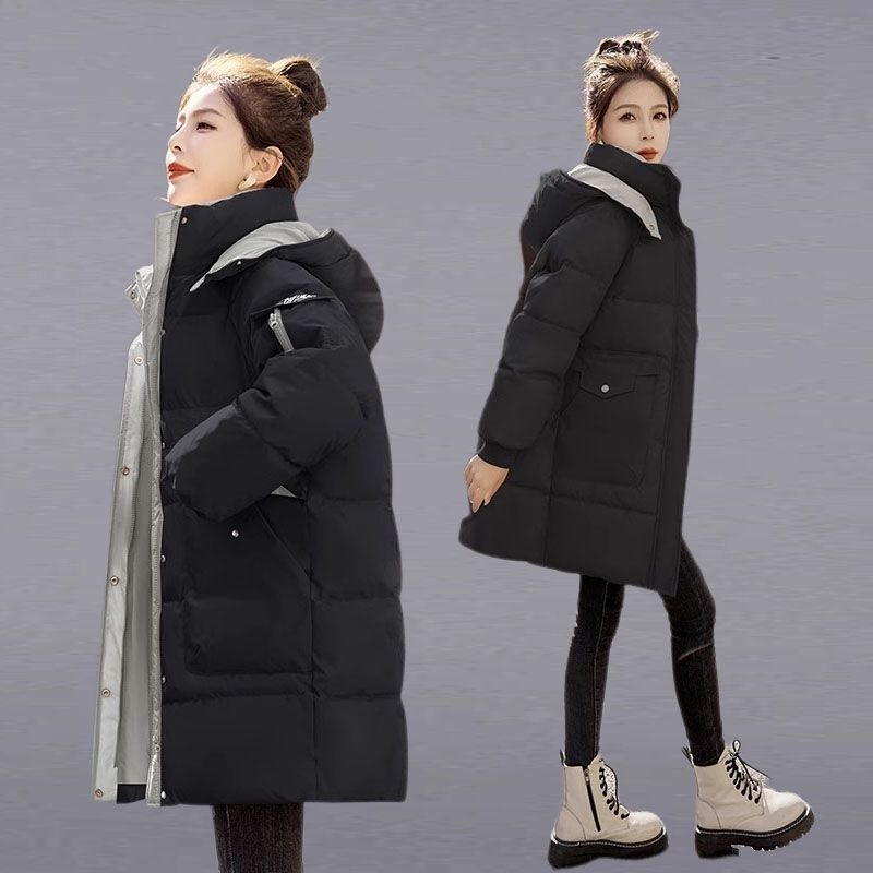 Palton damă cu umplutură din bumbac, țesătură chenille, bază din spandex, guler polo, lungime ultra-scurtă (≤40 cm)