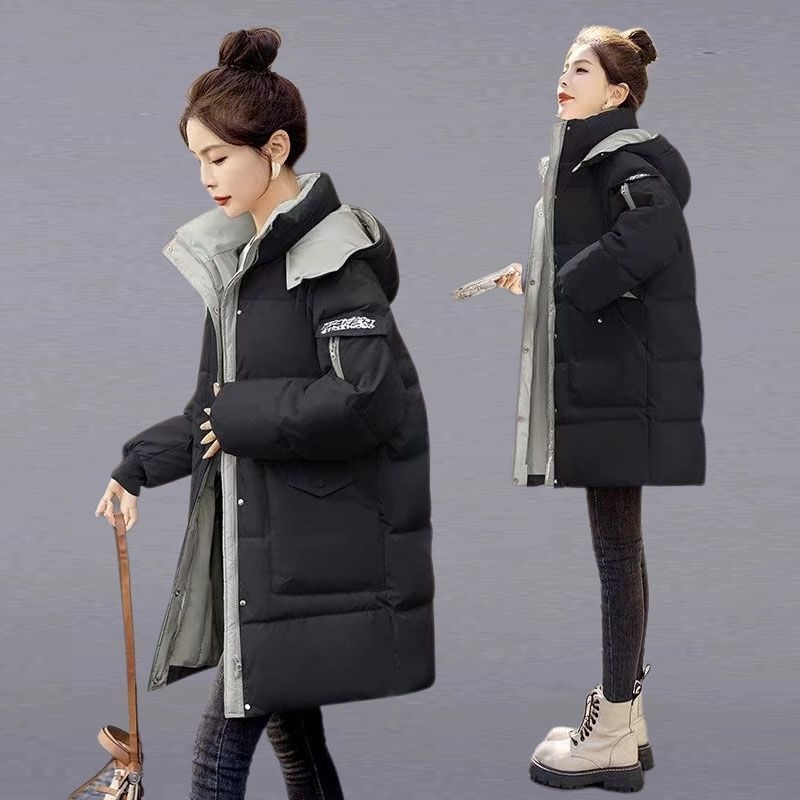 Palton damă cu umplutură din bumbac, țesătură chenille, bază din spandex, guler polo, lungime ultra-scurtă (≤40 cm)