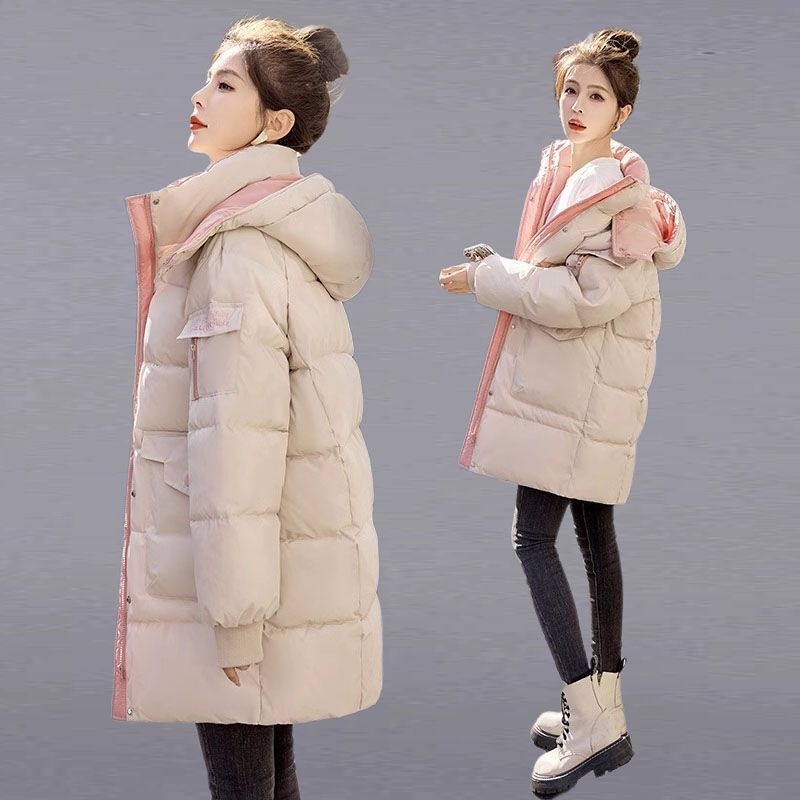 Palton damă cu umplutură din bumbac, țesătură chenille, bază din spandex, guler polo, lungime ultra-scurtă (≤40 cm)