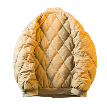 Geacă bărbătească din bumbac, model carouri, croială lejeră, fermoar, umplutură din bumbac