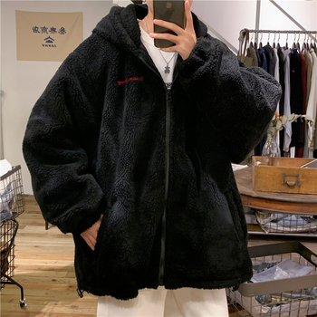 Palton bărbătesc căptușit cu bumbac, stil cardigan, croială lejeră, fermoar frontal, umplutură poliester, țesătură bumbac-amestec, buzunare laterale, fără guler, potrivit pentru primăvară și toamnă