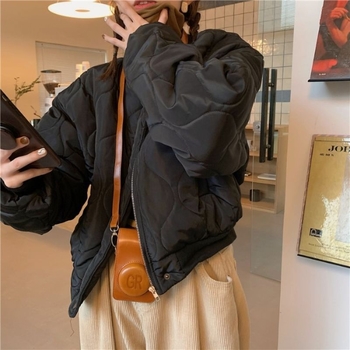 Jachetă scurtă din chenille de bumbac pentru femei, mâneci lungi, guler polo, țesătură cu conținut ridicat de elastan (90–95%)