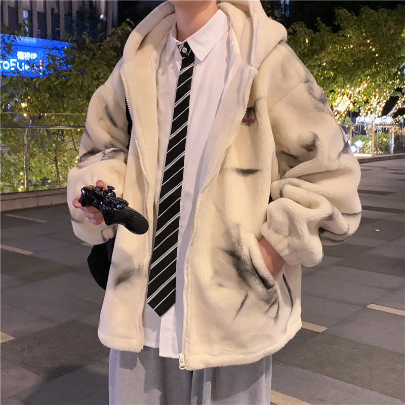 Jachetă cardigan din bumbac cu fermoar, umplutură poliester, stil Hong Kong, pentru primăvară și toamnă