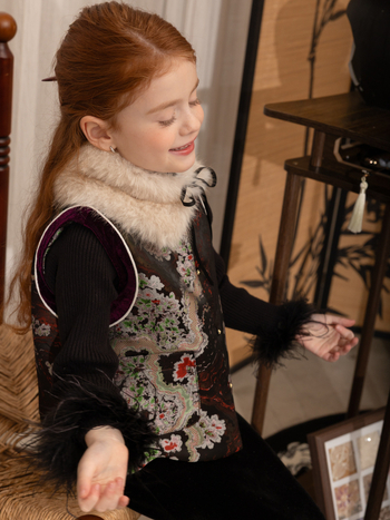 Pulover tricotat pentru copii, acrilic 60%, tricot gros, guler rotund, mâneci lungi, iarna 2024